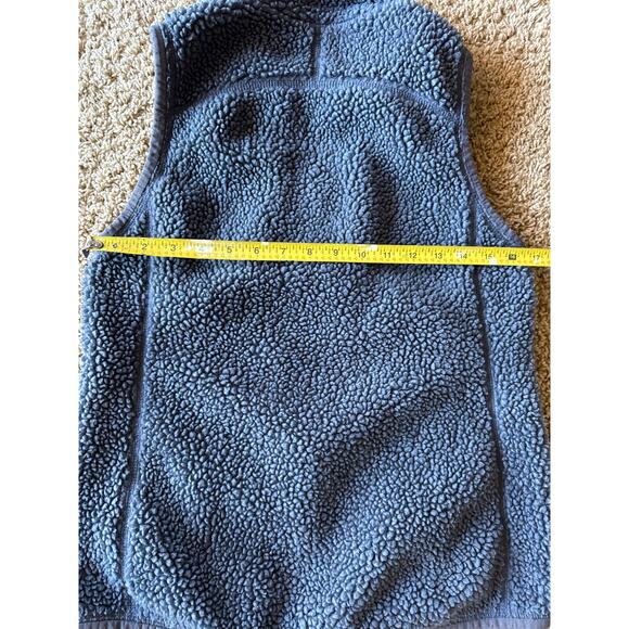 L.L. Bean Gray Sherpa Fleece XS Women’s Vest Orange Accents - Picture 5 of 6